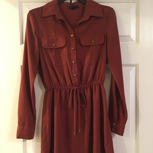 Burnt orange/ red dress